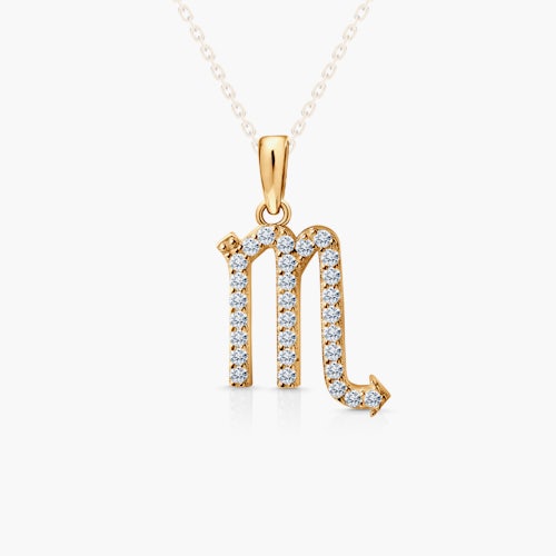 Zawieszka skorpion SAVICKI: złota, cyrkonie